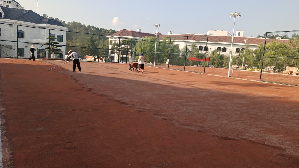 湖北金山場(chǎng)地施工中